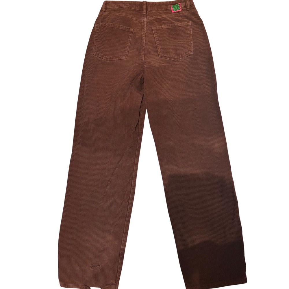 Empyre Tori Corduroy Pants Womens 1 Brown Good Wide Leg Skater Streetwear